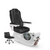 LIBERTÉ® Pedicure Spa Chair. Noir Cushion with White Peal Base. 